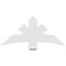 Ekena Millwork Davenport Architectural Grade PVC Gable Bracket, 48"W x 22"H x 2"D x 6"F, 11/12 Pitch GBP048X22X0206DAV00 - alternate 2